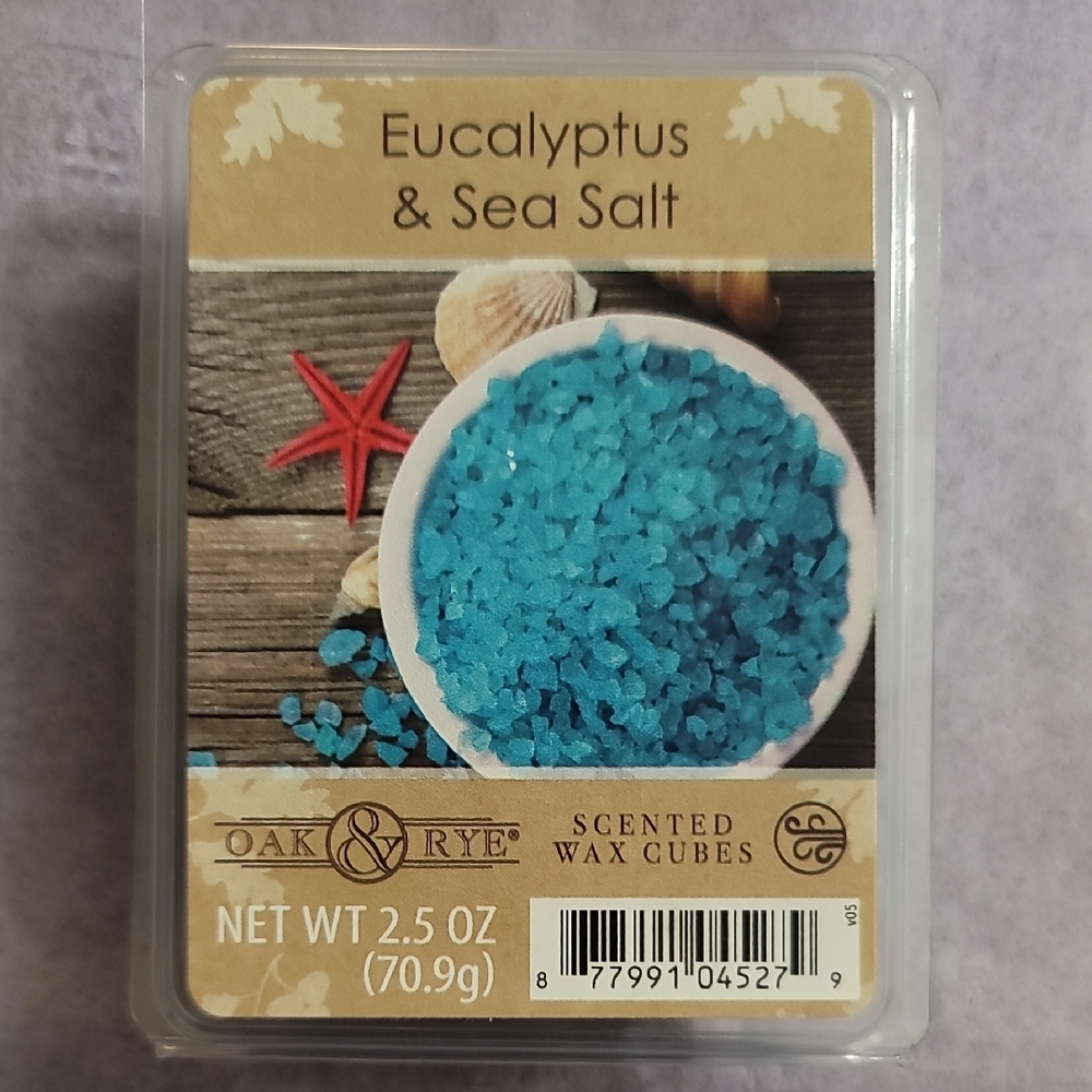 Oak & Rye Eucalyptus & Sea Salt Scented Wax Cubes